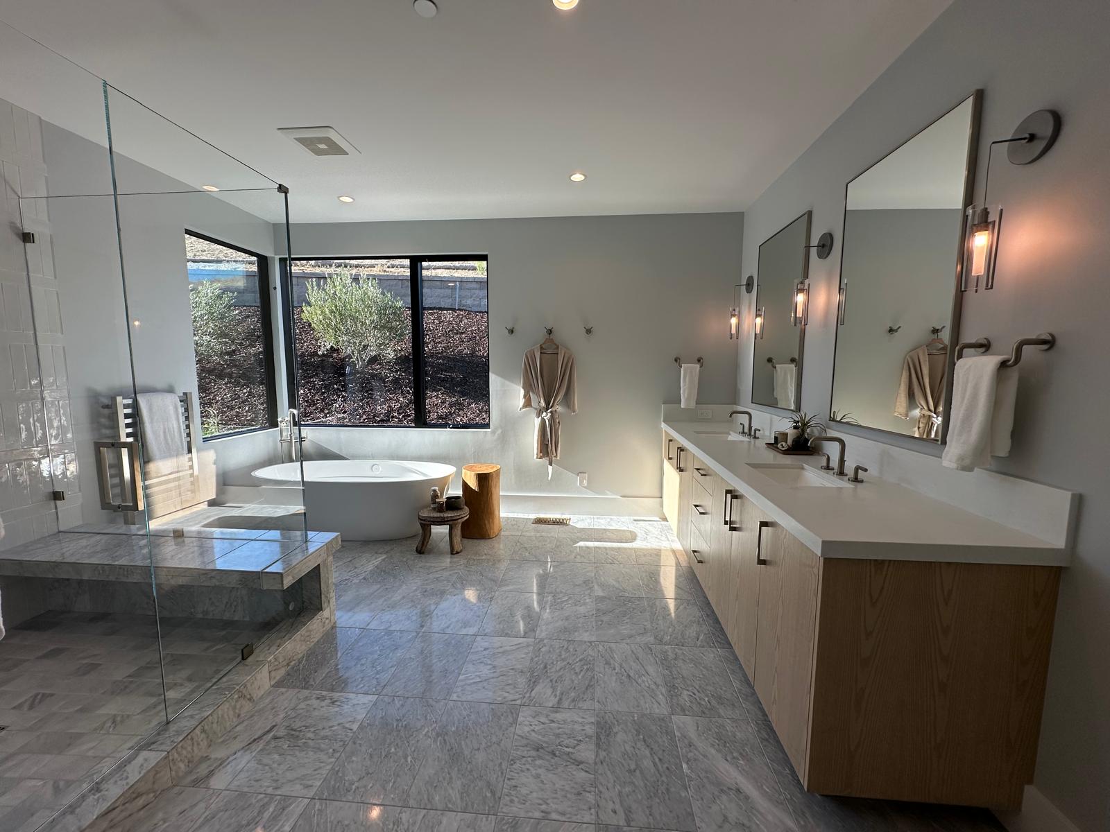 Spotless master bathroom cleaned in Walnut Creek CA